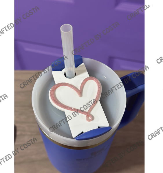 Tumbler Topper Heart