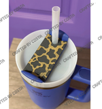 Tumbler Topper Cow Print