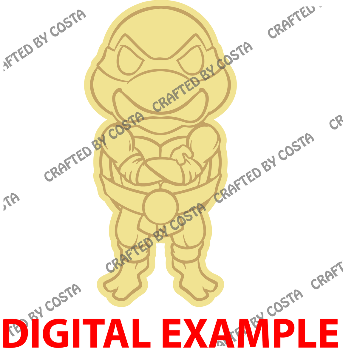Chibi TMNT Raphael – Crafted By Costa