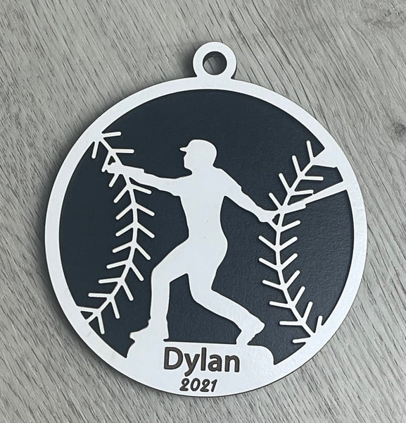 Baseball / Softball Player 2021 Ornament